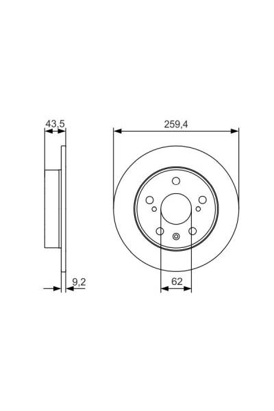 Disco freno bosch 30-0 986 479 C44