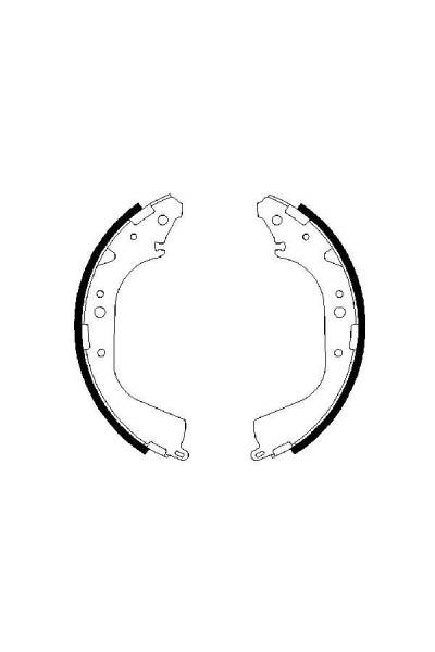 Ganascia del freno - set bosch 30-0 986 487 414