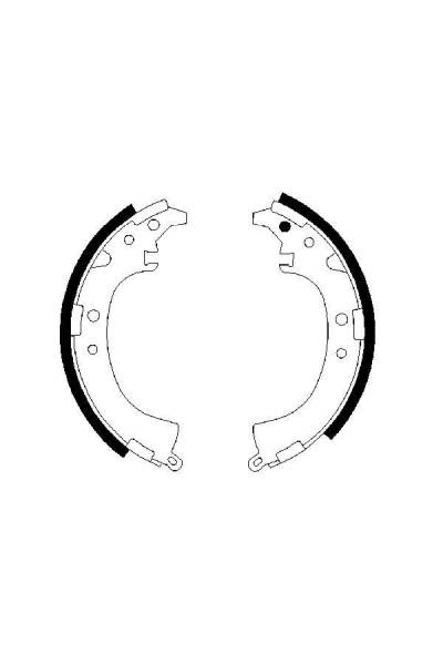 Ganascia del freno - set bosch 30-0 986 487 424