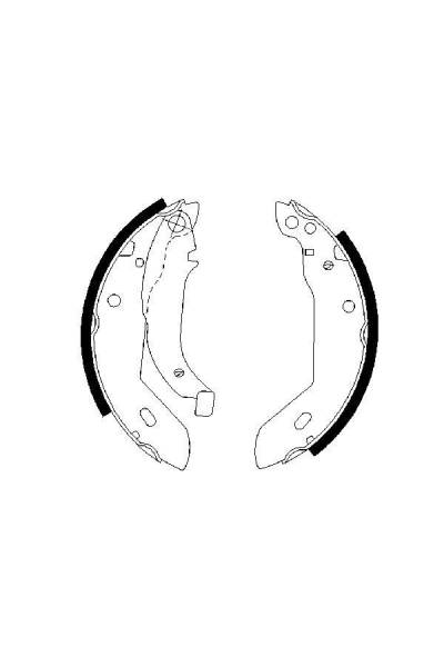 Ganascia del freno - set bosch 30-0 986 487 533