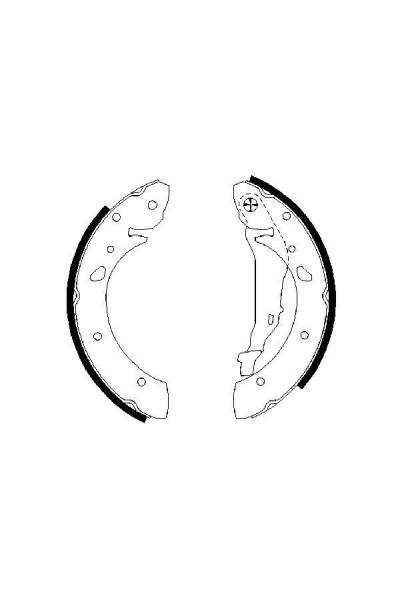 Ganascia del freno - set bosch 30-0 986 487 572