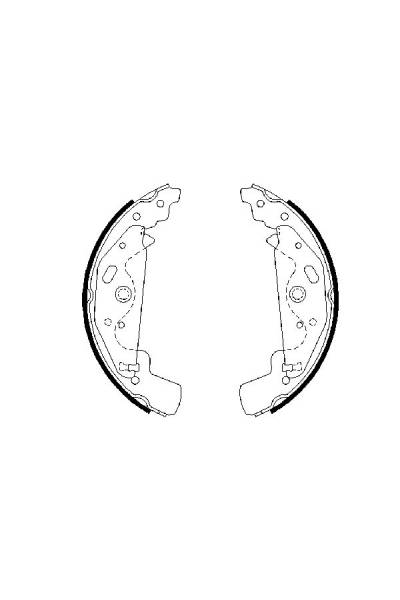 Ganascia del freno - set bosch 30-0 986 487 643