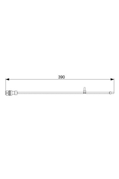 Contatto segnalazione, Usura past. freno/mat. d'attrito bosch 30-1 987 473 041