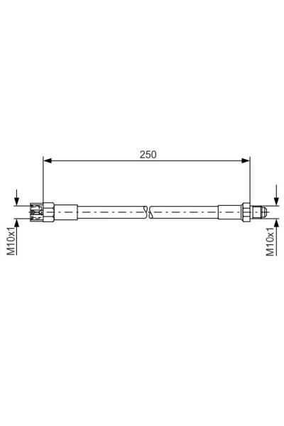 Tubo elastico del freno bosch 30-1 987 476 009