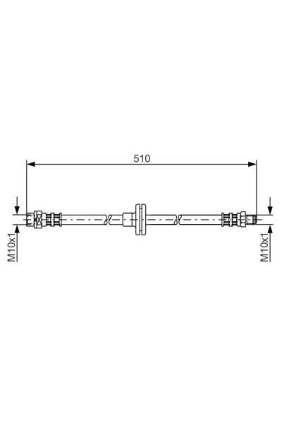 Tubo elastico del freno bosch 30-1 987 476 056