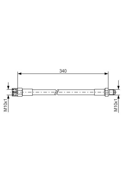 Tubo elastico del freno bosch 30-1 987 476 129
