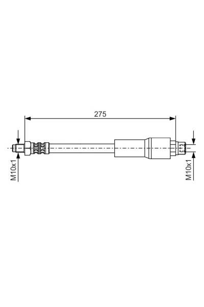 Tubo elastico del freno bosch 30-1 987 476 649
