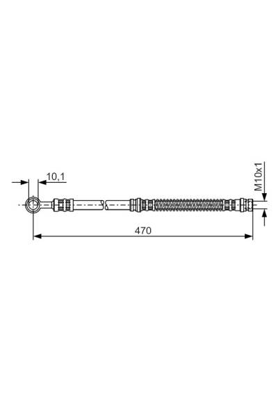 Tubo elastico del freno bosch 30-1 987 476 775