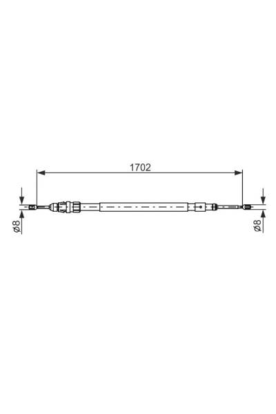 Tirante, freno di stazionamento bosch 30-1 987 477 239