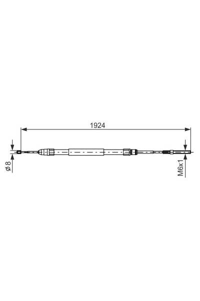 Tirante, freno di stazionamento bosch 30-1 987 477 693
