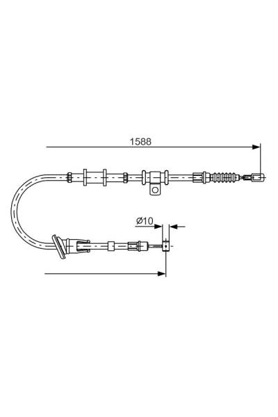 Tirante, freno di stazionamento bosch 30-1 987 482 245