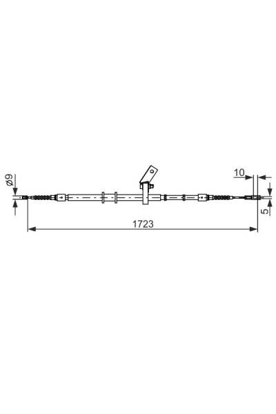Tirante, freno di stazionamento bosch 30-1 987 482 268