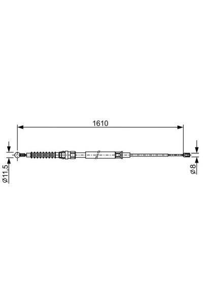 Tirante, freno di stazionamento bosch 30-1 987 482 326