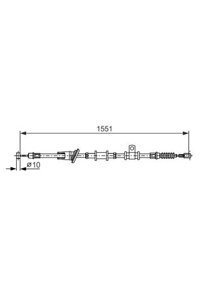 Tirante, freno di stazionamento bosch 30-1 987 482 400