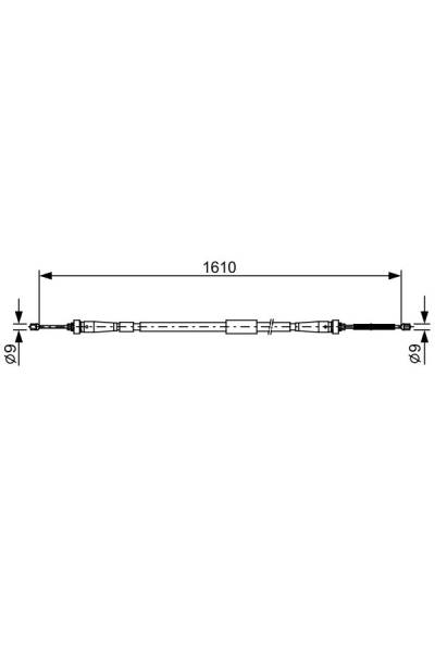 Tirante, freno di stazionamento bosch 30-1 987 482 636