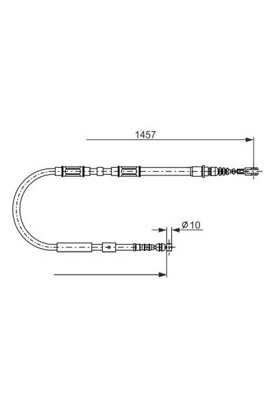Tirante, freno di stazionamento bosch 30-1 987 482 900