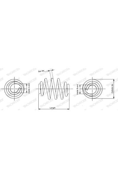 Molla autotelaio monroe 37-SN0408