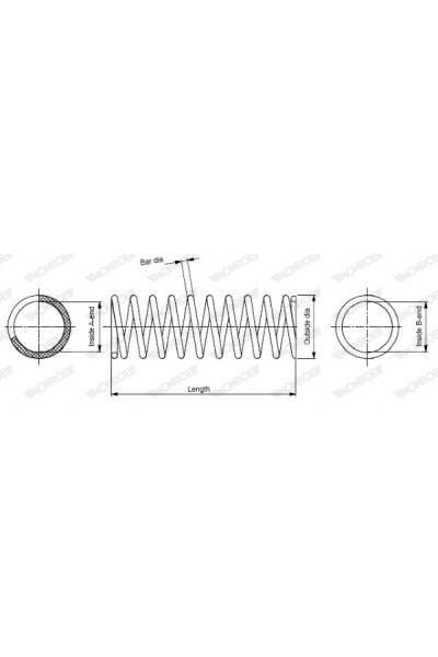 Molla autotelaio monroe 37-SP0425