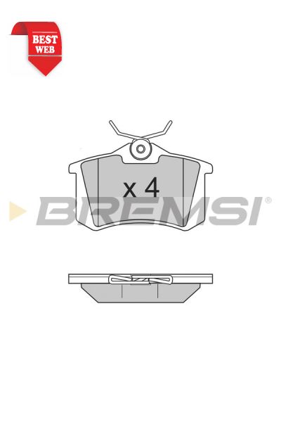 Kit pastiglie freno bremsi BP2806