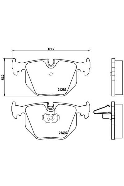 Kit pastiglie freno, Freno a disco BREMBO 65-P 06 020