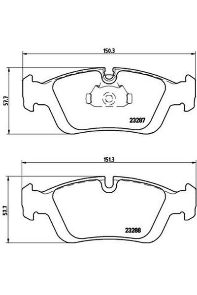 Kit pastiglie freno, Freno a disco BREMBO 65-P 06 024