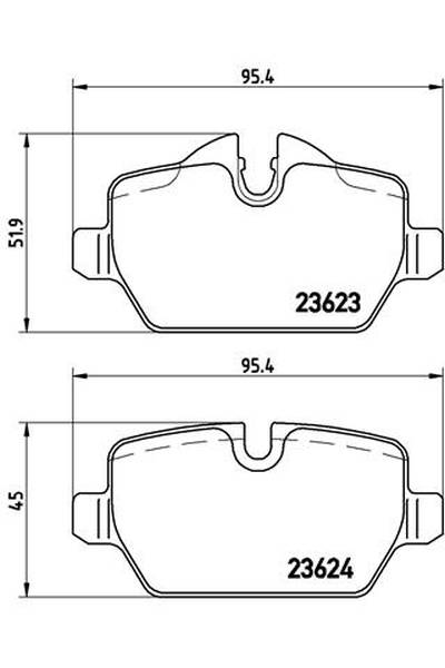 Kit pastiglie freno, Freno a disco BREMBO 65-P 06 037