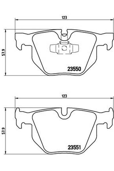 Kit pastiglie freno, Freno a disco BREMBO 65-P 06 039