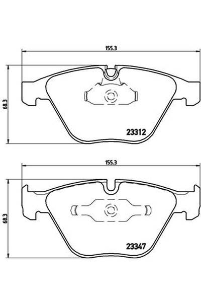 Kit pastiglie freno, Freno a disco BREMBO 65-P 06 046