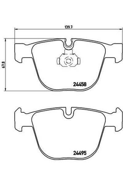 Kit pastiglie freno, Freno a disco BREMBO 65-P 06 050