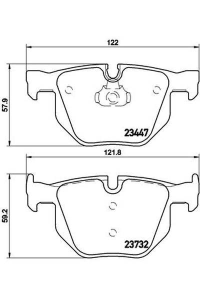 Kit pastiglie freno, Freno a disco BREMBO 65-P 06 056