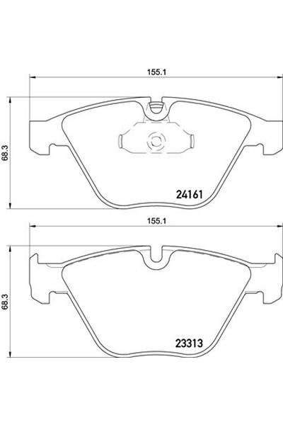 Kit pastiglie freno, Freno a disco BREMBO 65-P 06 081