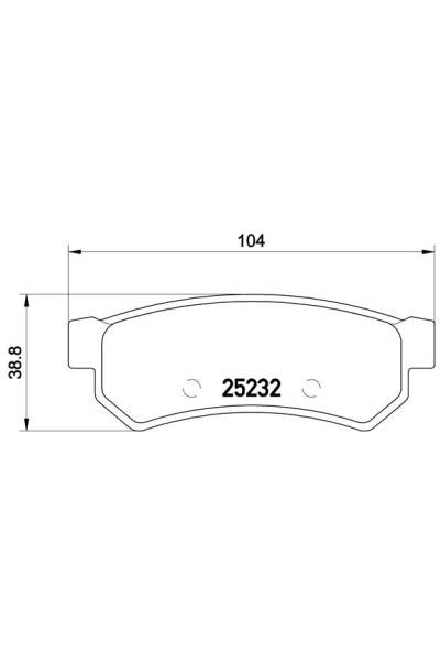Kit pastiglie freno, Freno a disco BREMBO 65-P 10 053