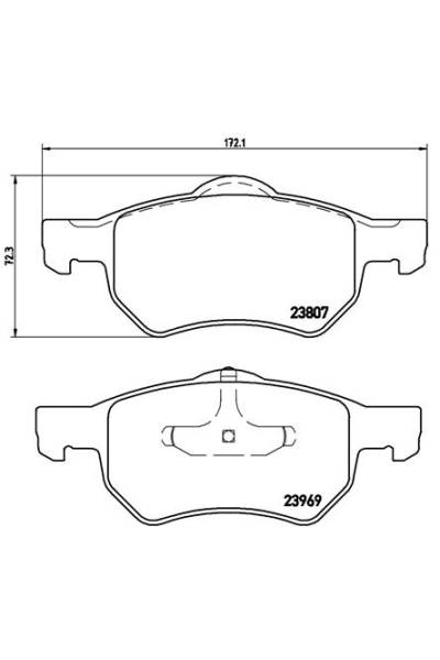 Kit pastiglie freno, Freno a disco BREMBO 65-P 11 013