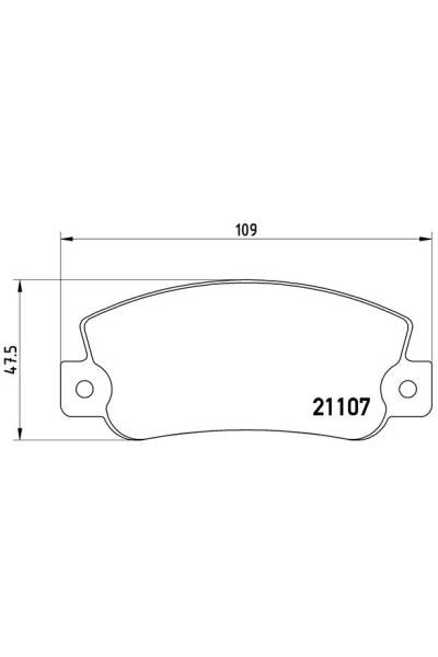 Kit pastiglie freno, Freno a disco BREMBO 65-P 23 032