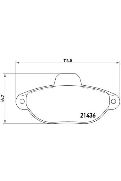 Kit pastiglie freno, Freno a disco BREMBO 65-P 23 060