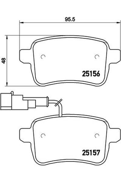 Kit pastiglie freno, Freno a disco BREMBO 65-P 23 133