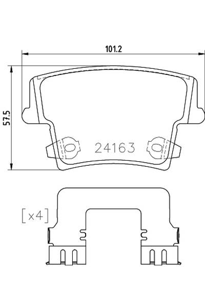 Set di pastiglie, freno a disco brembo 65-P 23 175