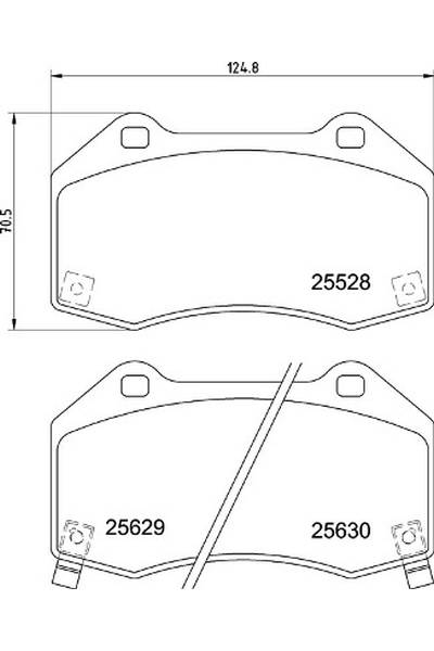 Set di pastiglie, freno a disco brembo 65-P 23 182