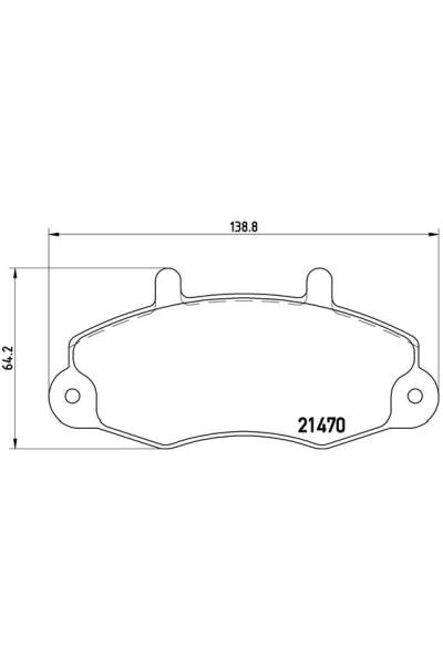 Kit pastiglie freno, Freno a disco BREMBO 65-P 24 032