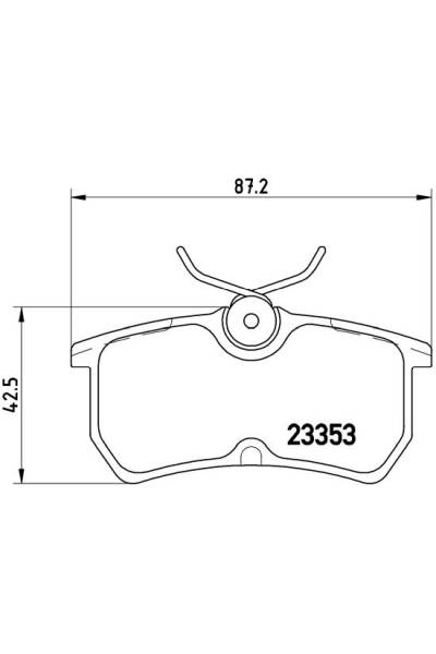 Kit pastiglie freno, Freno a disco BREMBO 65-P 24 047