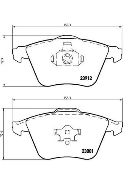Kit pastiglie freno, Freno a disco BREMBO 65-P 24 057