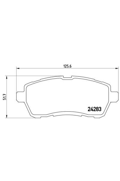 Kit pastiglie freno, Freno a disco BREMBO 65-P 24 072