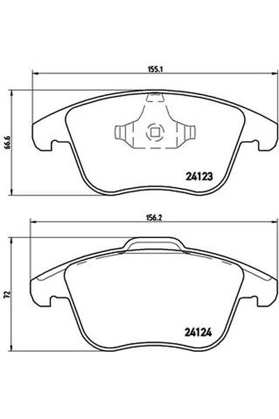 Kit pastiglie freno, Freno a disco BREMBO 65-P 24 076