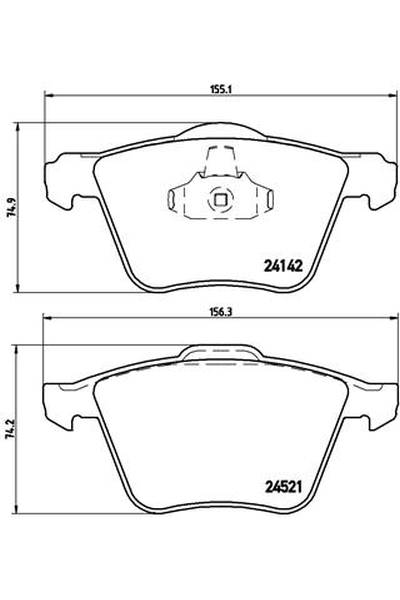 Kit pastiglie freno, Freno a disco BREMBO 65-P 24 077