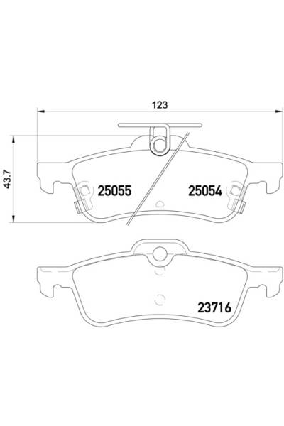 Set di pastiglie, freno a disco brembo 65-P 28 070