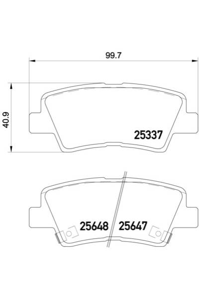 Kit pastiglie freno, Freno a disco BREMBO 65-P 30 054