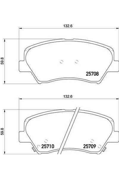 Set di pastiglie, freno a disco brembo 65-P 30 073