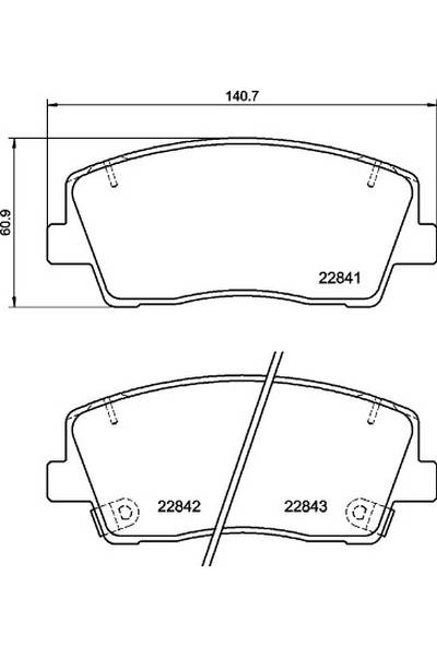 Set di pastiglie, freno a disco brembo 65-P 30 108