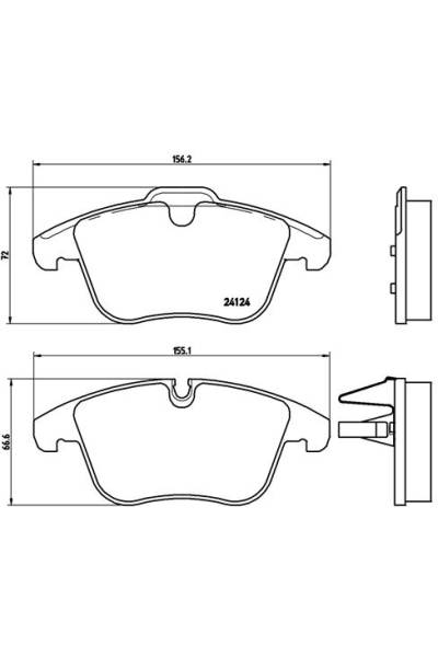 Kit pastiglie freno, Freno a disco BREMBO 65-P 36 022