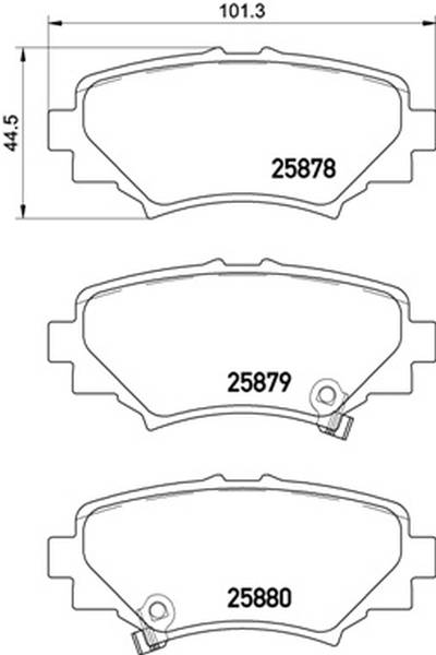 Set di pastiglie, freno a disco brembo 65-P 49 049